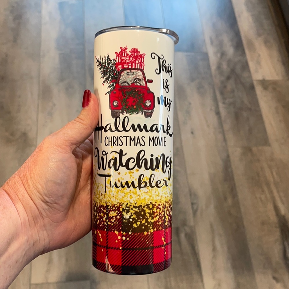 This is my hallmark Christmas movie watching Tumbler!!